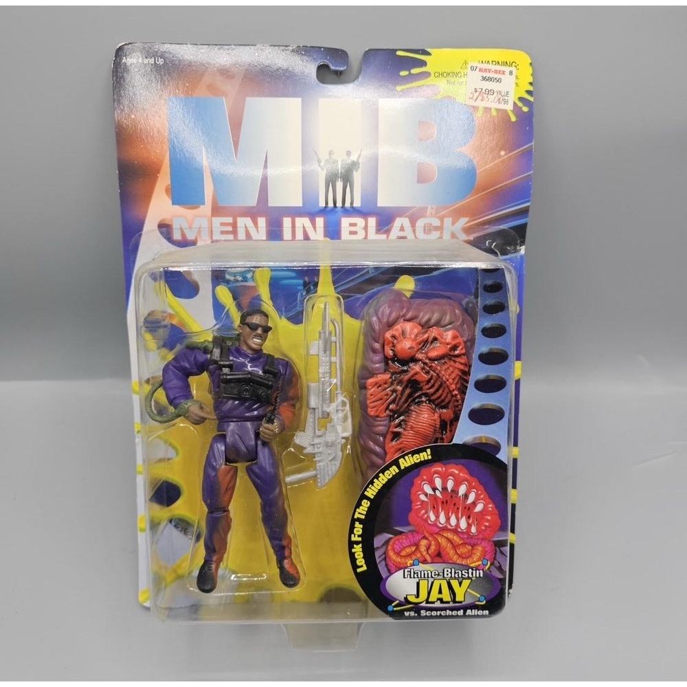 Galoob Men In Black MIB‎ 1997 Vintage Flame-Blastin' Jay Action Figure Sci-Fi